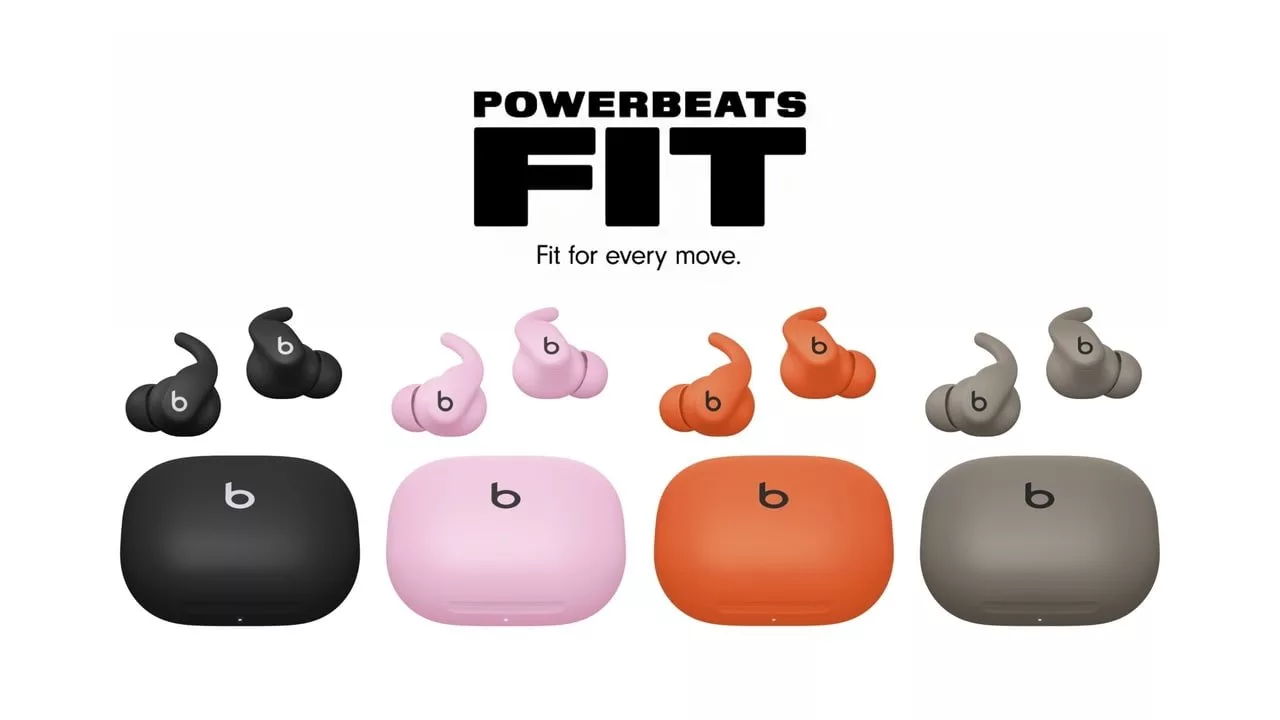اپل از ایرباد Powerbeats Fit با طراحی انعطاف‌پذیرتر و رنگ‌های جدید رونمایی کرد
